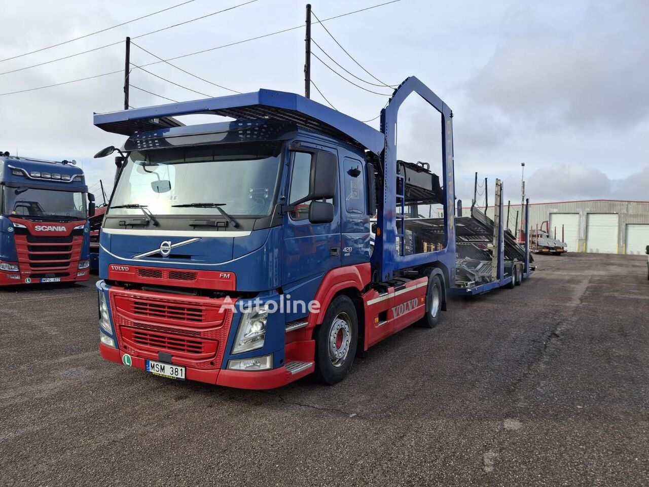 Volvo FM + LOHR 2006 car transporter + car transporter trailer