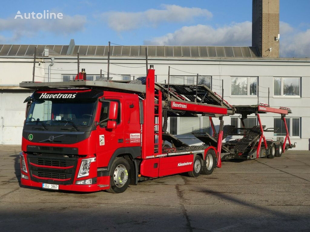 Volvo FM13 460 car transporter + car transporter trailer