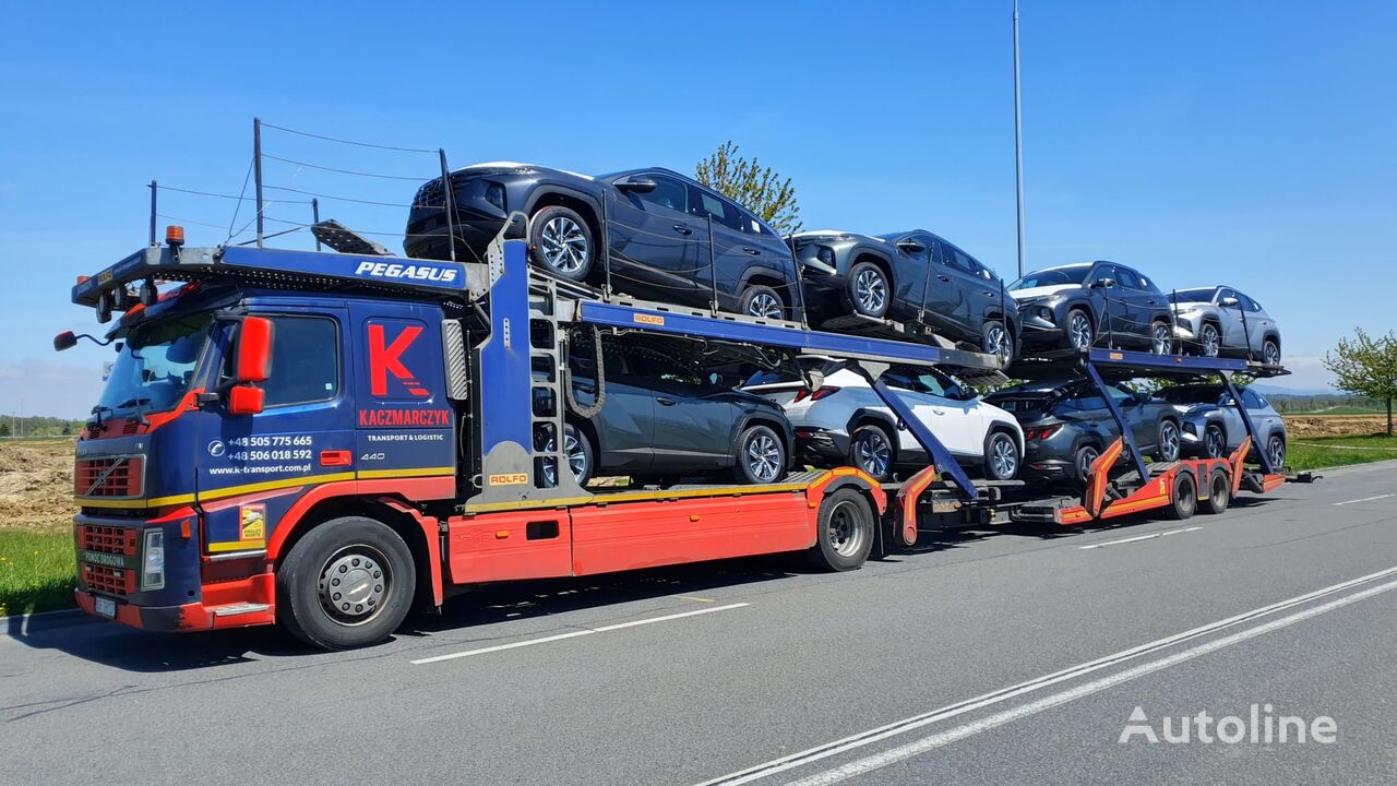 ciężarówka do przewozu samochodów Volvo FM440 + ROLFO PEGASUS~FULL OPTION