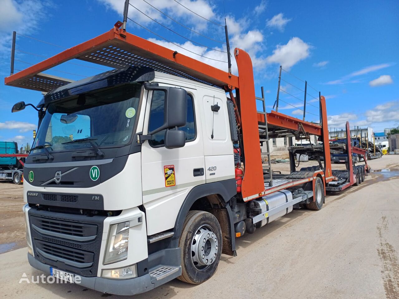 Camião porta-automóveis Volvo + RIMO 2007 + reboque porta carros - Autoline