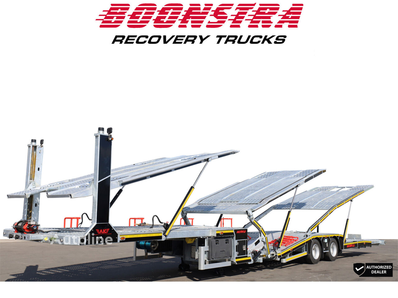 Ny Aksoylu AKT2 6-Car Transport 2x Winch Remote TPMS NIEUW!! Direct availab biltransport semitrailer - Autoline