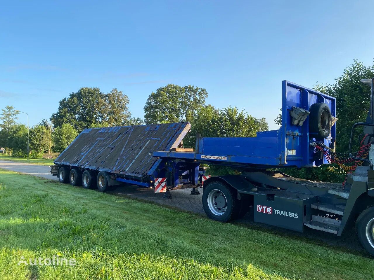 Nooteboom Schmidt Hagen | SCHRÄGLADER | CROOKED LOADER | STEEL PLATE TRANS araba taşıyıcı yarı römork