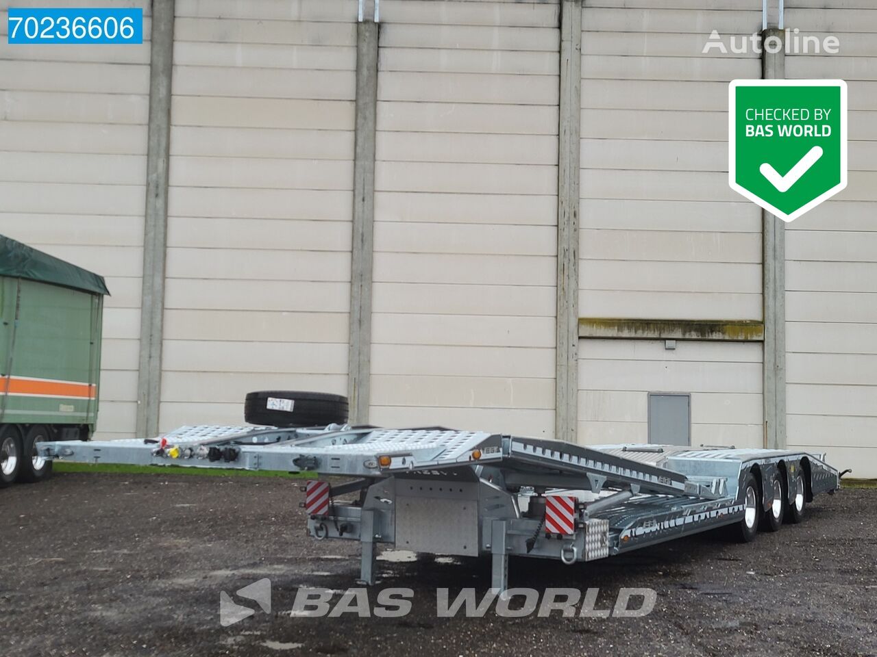 new Vega Trailer Automax NEW Lift+Steering Axle 8T Winch car transporter semi-trailer