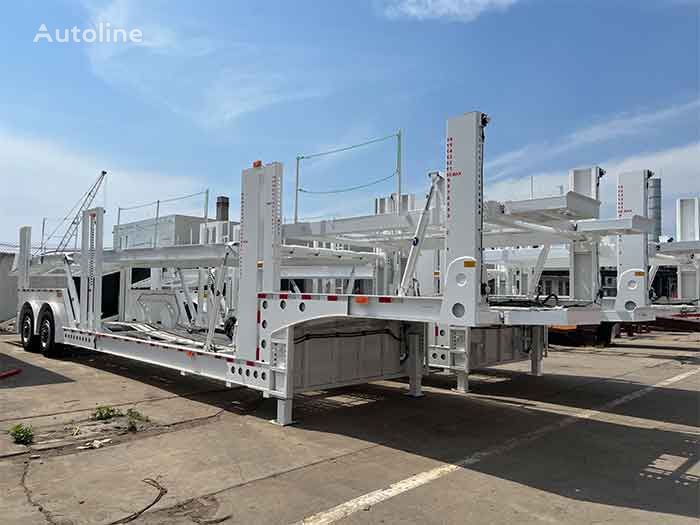 ny ZW-Trailer 2 Axle Car Carrier Semi Trailer for UAE biltransport semitrailer