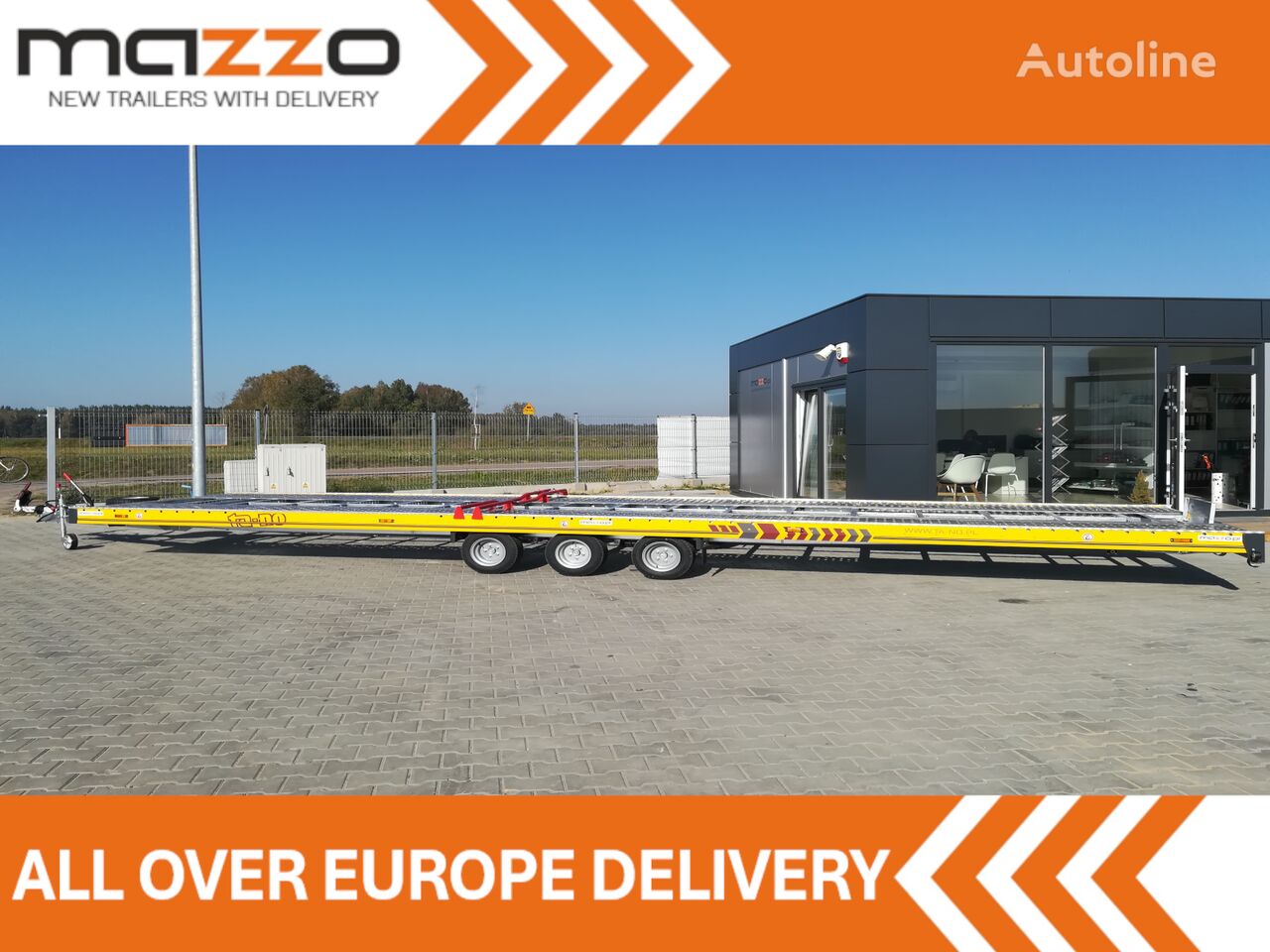 neuer 35.85 850x210cm 3500kg Two car trailer Autotransportanhänger