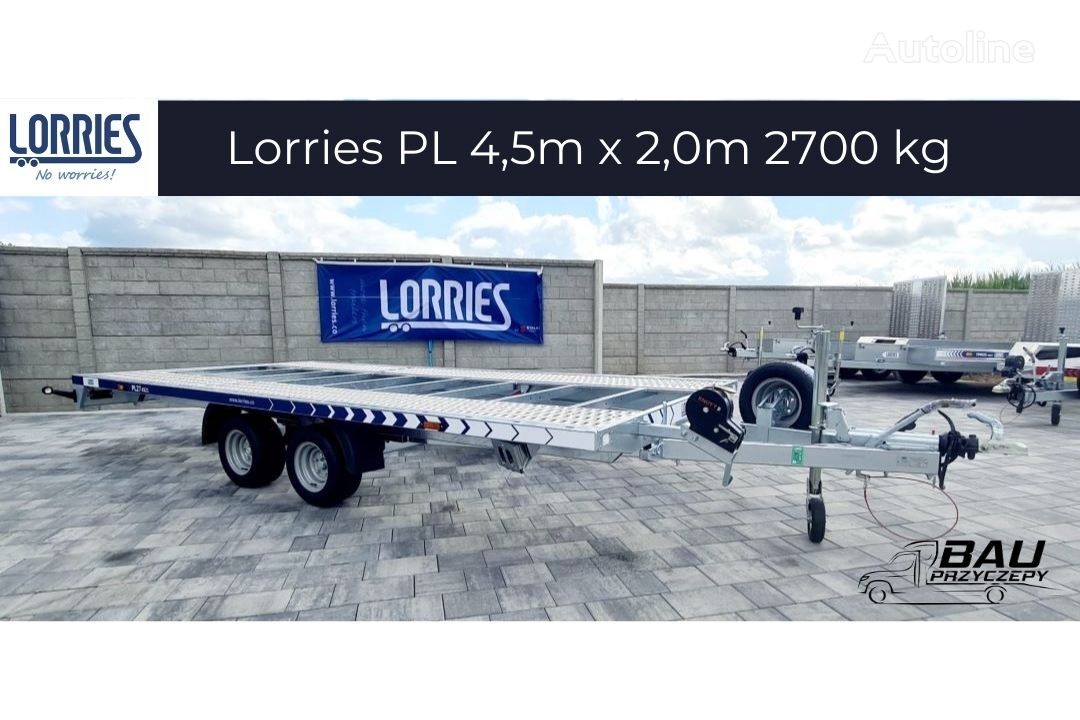 yeni Lorries Laweta samochodowa uchylna Lorries PL27-4521 450x200 2700 kg DMC araba taşıyıcı römork