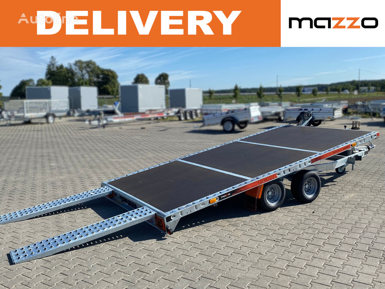 remorcă transport auto M Gravity400 Twin axles trailer tilt-bed GVW 3000kg nou