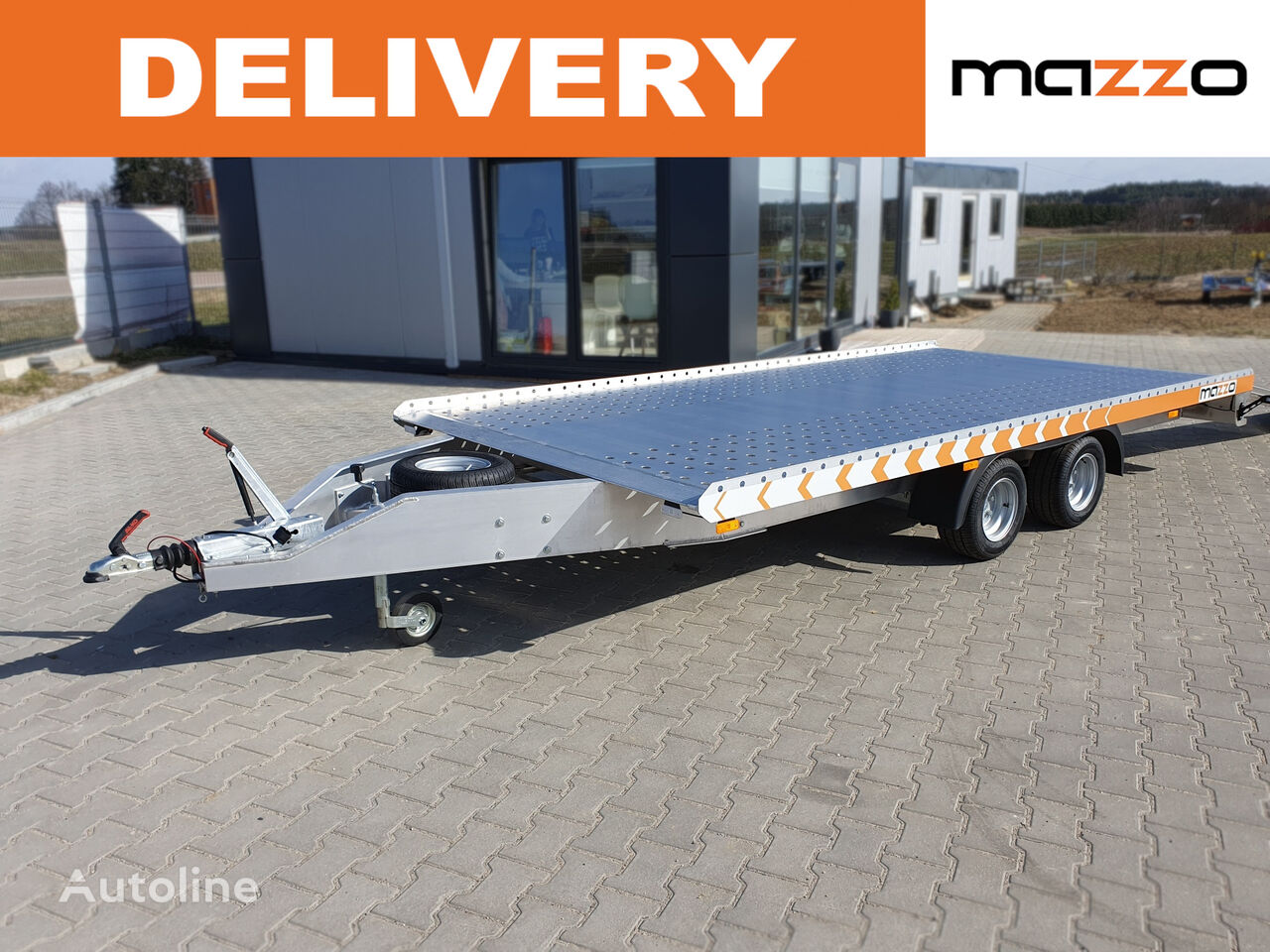 новый прицеп автовоз Mazzo DELIVERY! G452127 FULL ALUMINIUM trailer for cars 460x210