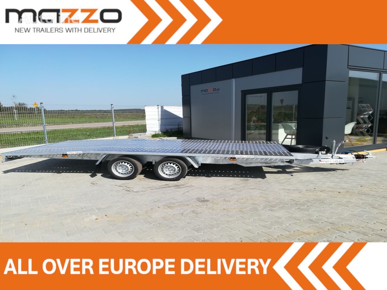 ny Mazzo J4527 Car transporter 450x210cm GVW 2700kg biltransport trailer