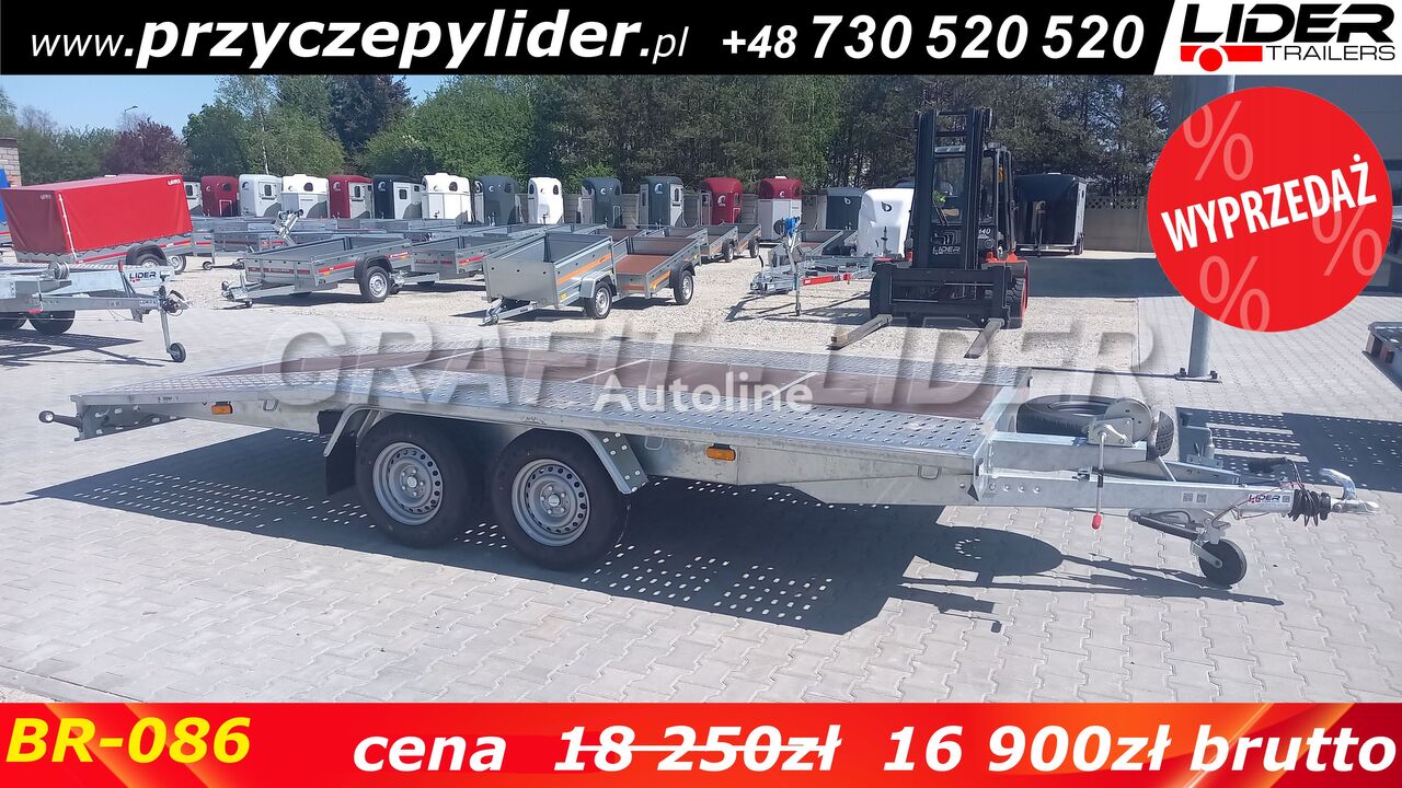 remorcă transport auto Niewiadów Car transporter trailer BR-086 przyczepa 450x210cm, laweta półpł nou