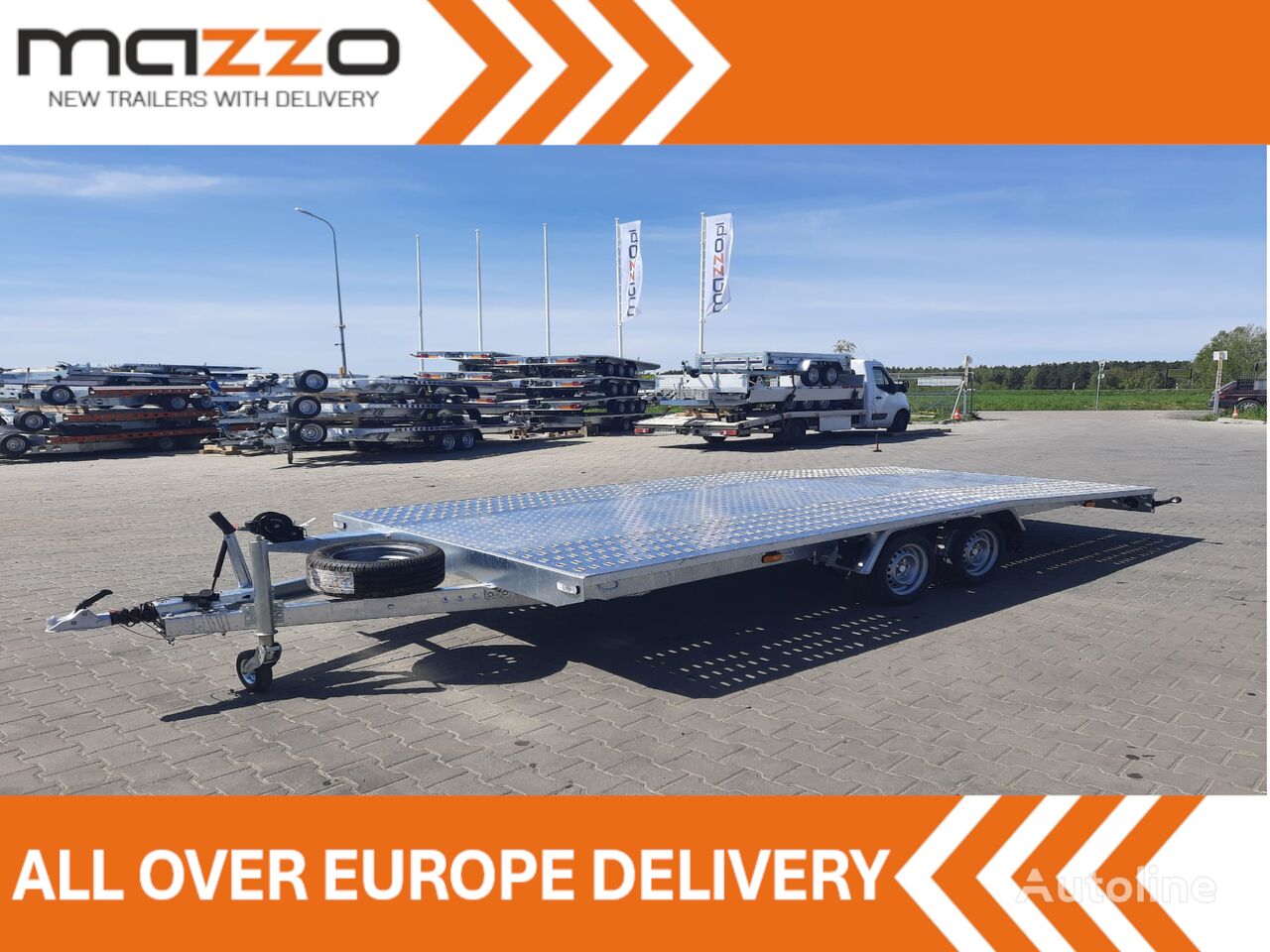 yeni Niewiadów J502135  - 2 axles 13" araba taşıyıcı römork