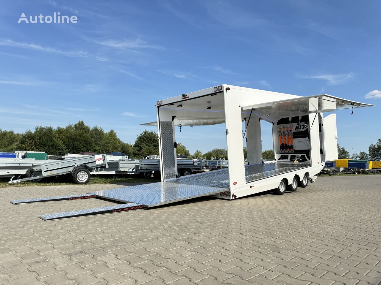 new TA-NO SPORT TRANSPORTER 60 PREMIUM enclosed car trailer 6 x 2.3 m car transporter trailer