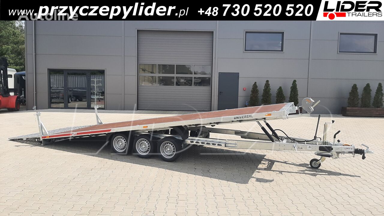 nova Temared TM-383A przyczepa rampa 593x215cm, Universal 6021/3S laweta uchy prikolica autotransportera