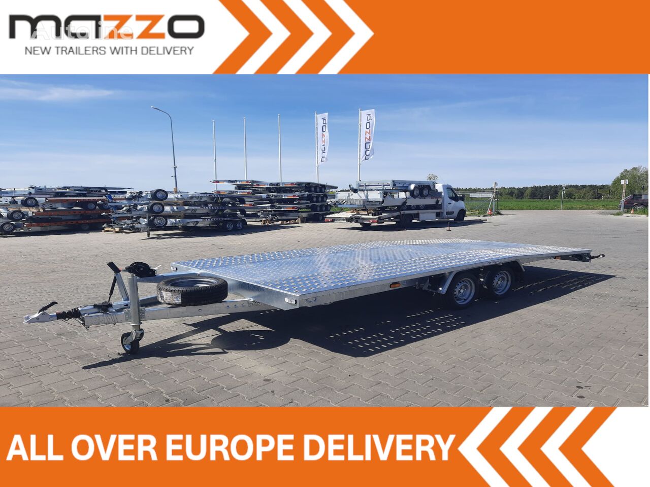 Nova prikolica avtotransporter Tow truck J502130 R13C with an aluminum floor and a GVW of 3000 - Autoline