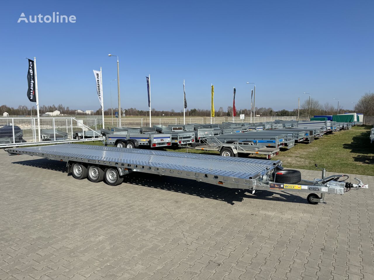 nieuw Wiola L35G85 8.5m long trailer with 3 axles for transport of 2 cars autotransporter aanhanger