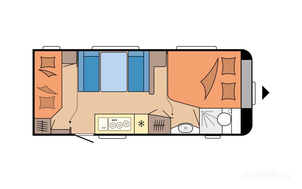 Hobby DE LUXE 560 KMFe caravana