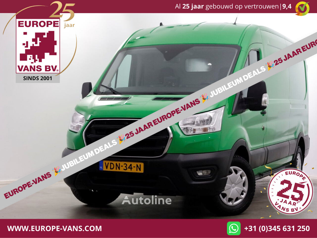 Микроавтобус фургон Ford Transit 350 2.0 TDCI 130pk E6 RWD L3H2 Trend Airco/Camera/Trekha - Autoline