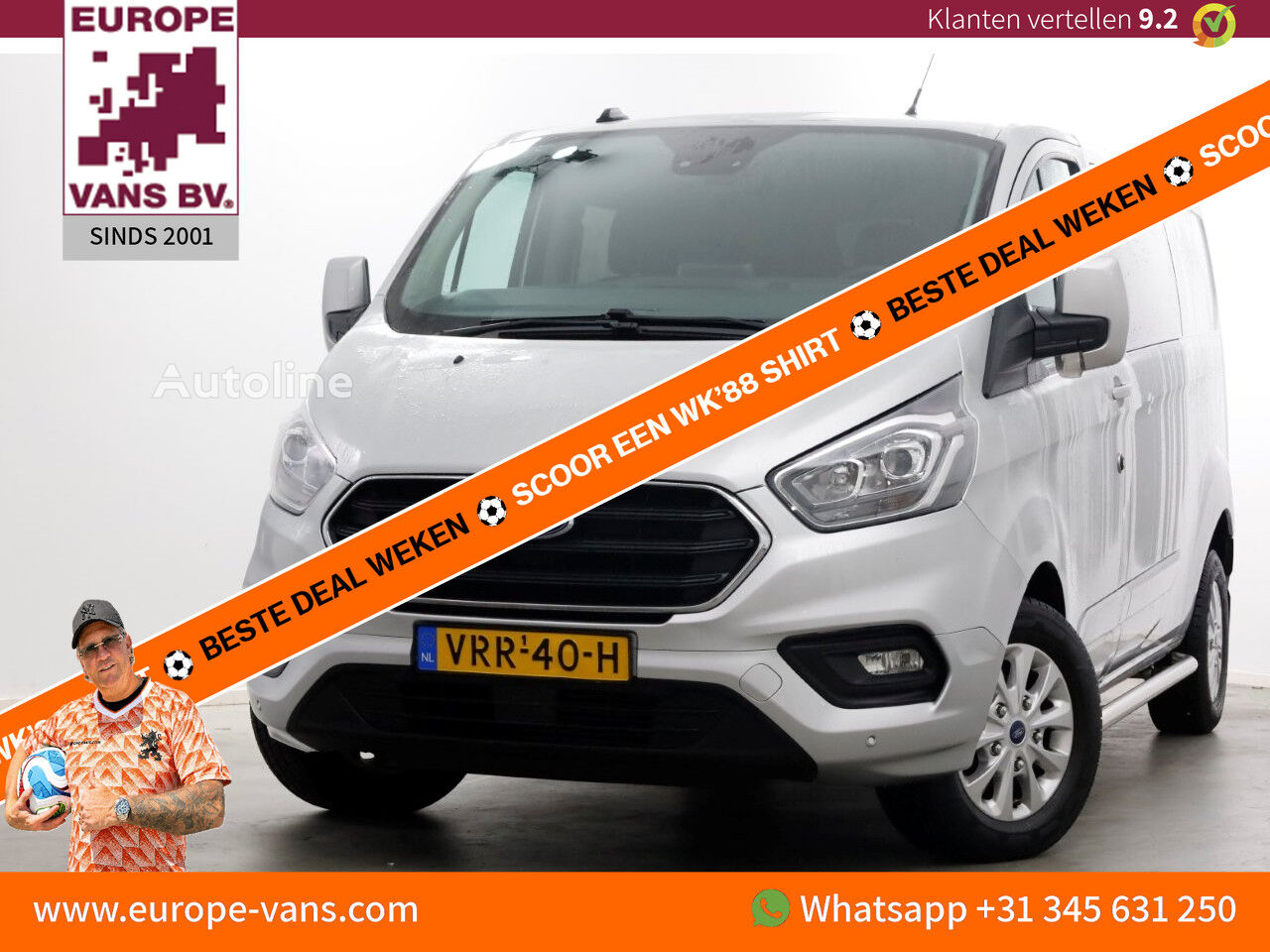 Ford Transit Custom 2.0 TDCI 130pk L2H1 Limited D.C. Airco/Navi/LED 0 cargo van - Autoline
