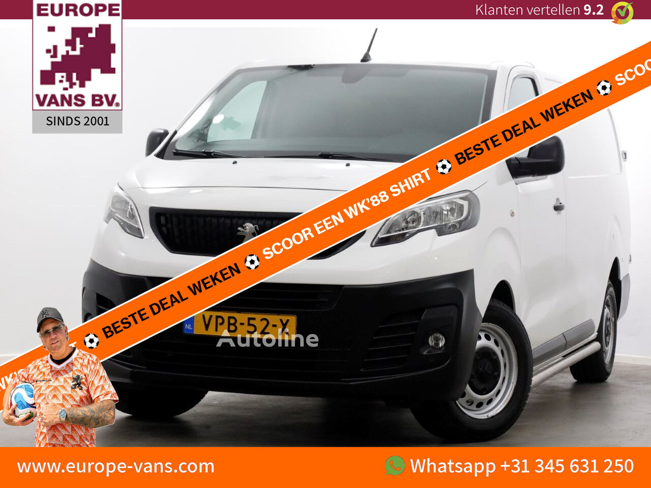 الميكروباصات شاحنة مقفلة Peugeot Expert 1.5 BlueHDI 102pk L3 Premium Airco/Camera/Carplay 02-2022 - Autoline