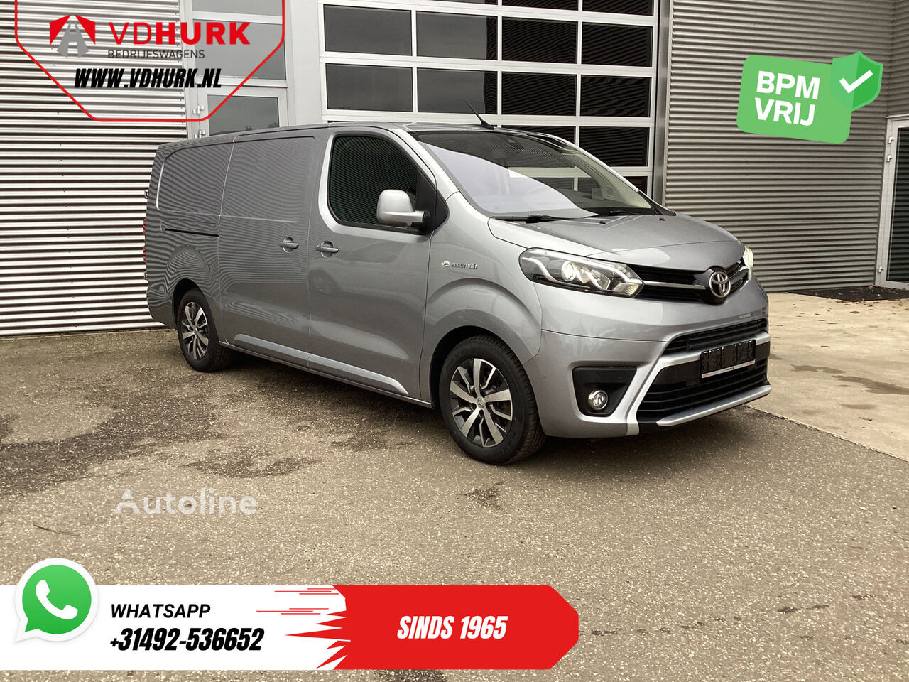 Toyota ProAce Electric Worker 75 kWh 330km WLTP L3 Snellader/ Xenon/ 2x パネルバン - Autoline