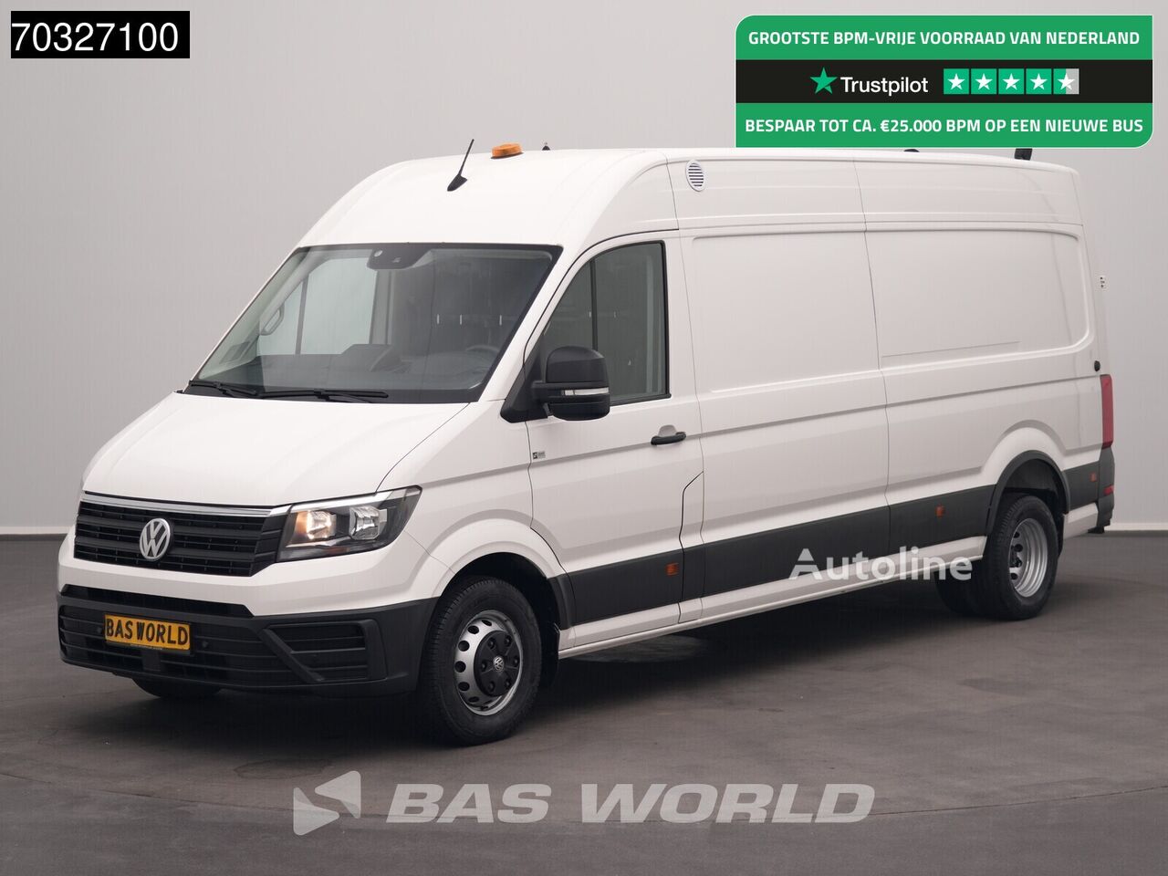 Μίνι φορτηγό κόφα Volkswagen Crafter 177pk Automaat Dubbellucht L4H3 ACC Navi Trekhaak Airco - Autoline