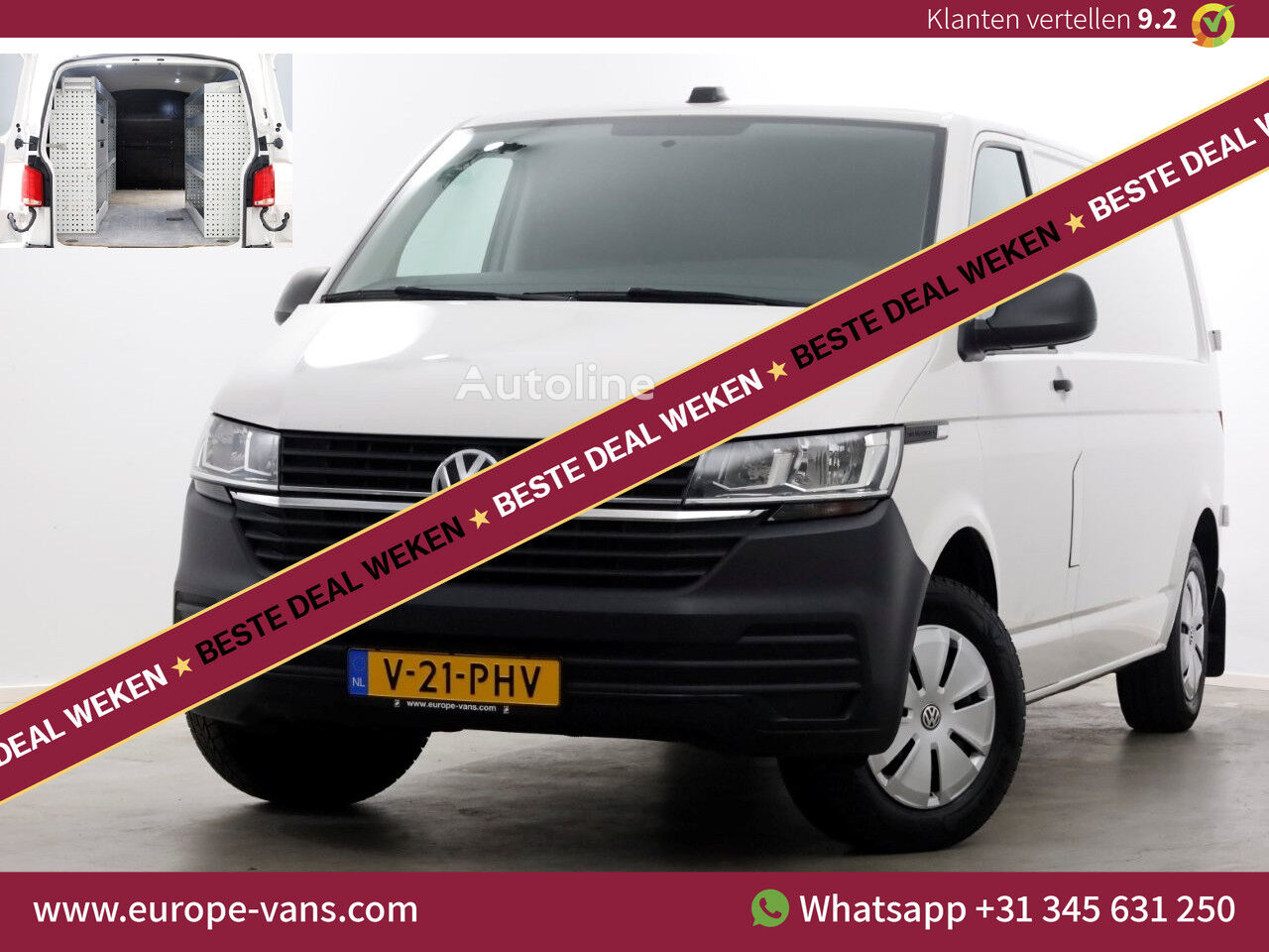 Volkswagen Transporter T6.1 2.0 TDI 110pk Lang Airco/Navi/Inrichting 09-202 furgón - Autoline