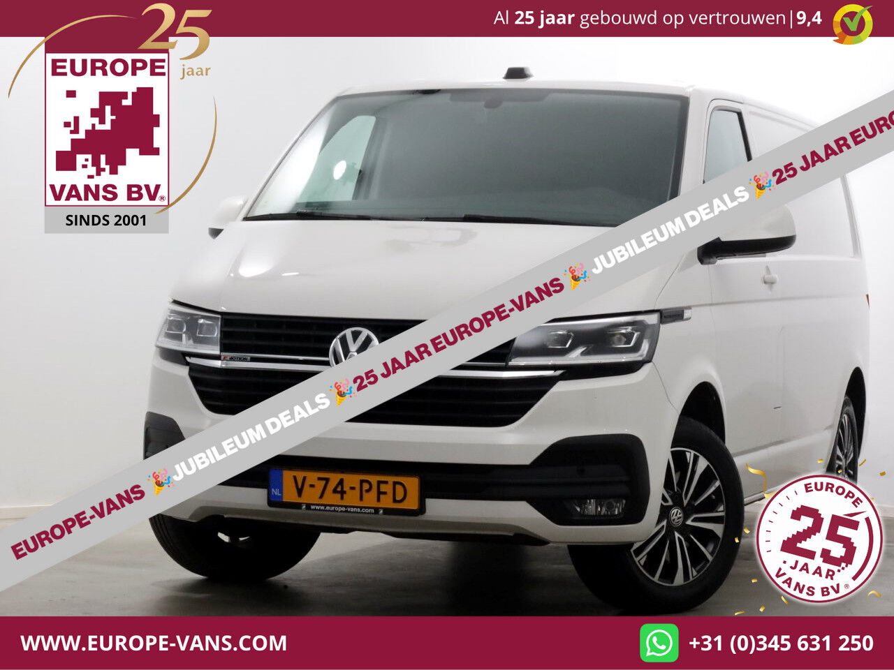 Fourgon utilitaire Volkswagen Transporter T6.1 2.0 TDI 204pk L1H1 DSG-Automaat 4Motion 4x4 LED - Autoline