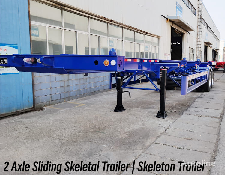 new CIMC 2 Axle Sliding Skeletal Trailer | Skeleton Trailer in Kenya chassis semi-trailer