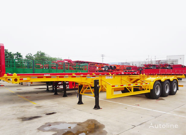 semi-remorque châssis Titan Tri Axle 40 Ft Container Chassis Trailer for Sale Manufacturers neuf