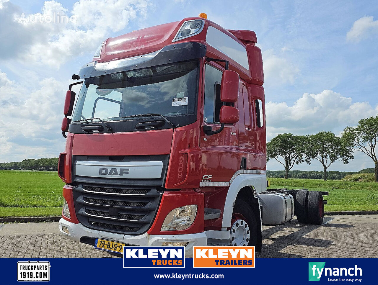 DAF CF 290 fa spacecab chassis vrachtwagen