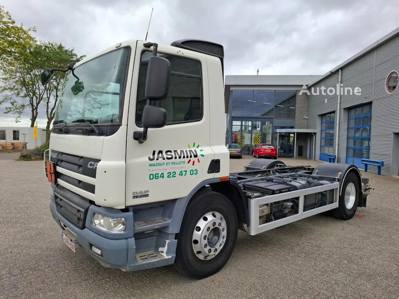 섀시 트럭 DAF CF75-250 / ADR / ONLY:320740 KM / PTO / INLINER / ALCOA / GOOD C - Autoline