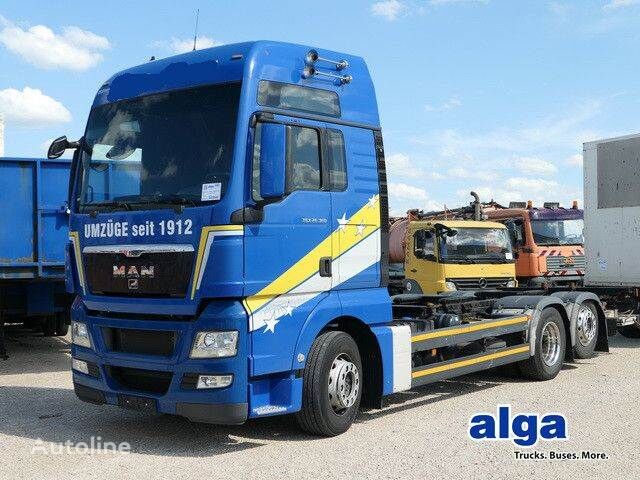 MAN 26.360 TGX LL 6x2, BDF, LBW, Sitz/Liegen-Kombi teherautó alváz