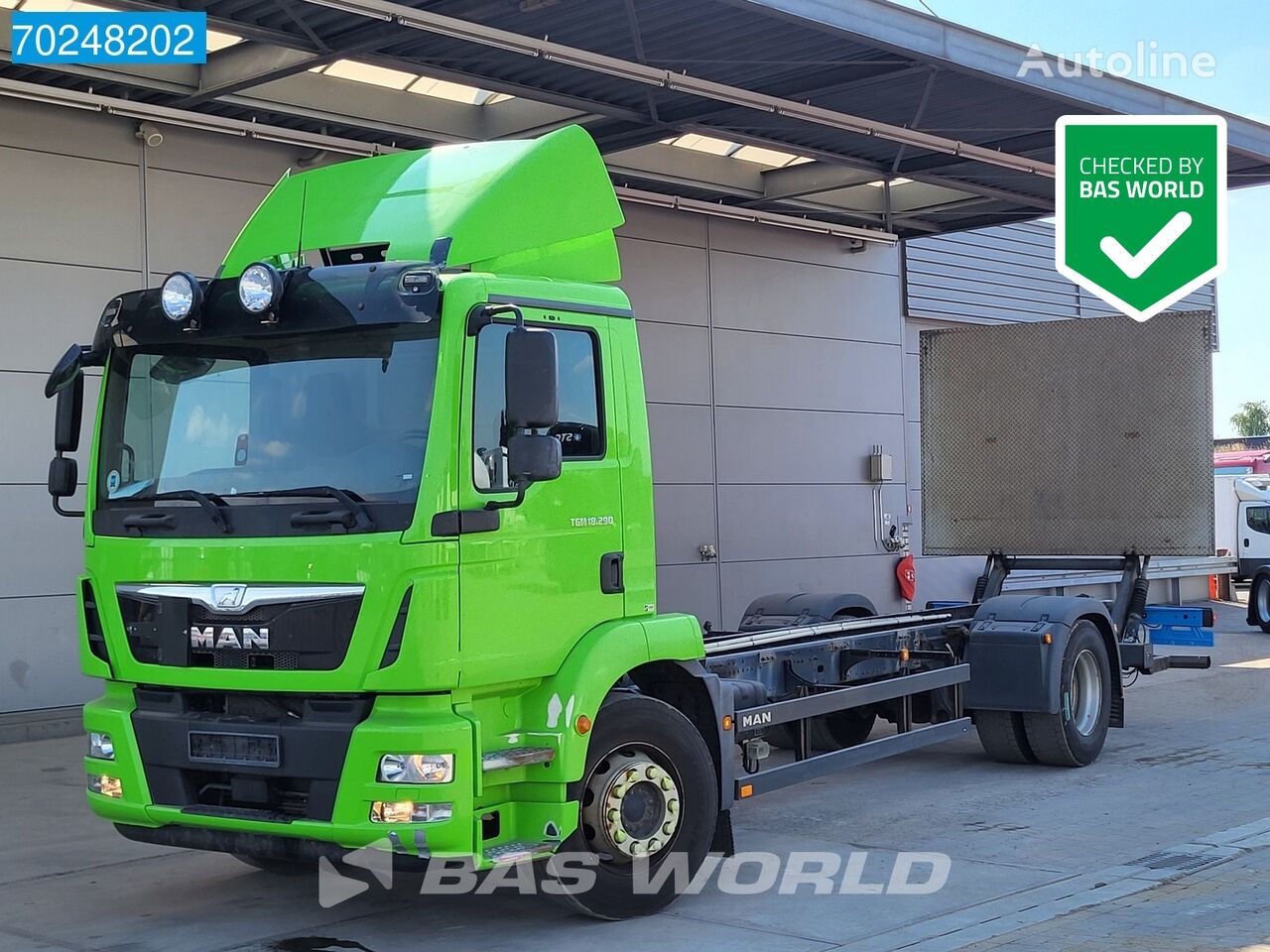 camion châssis MAN TGM 18.290 4X2 19t chassis Automatic Ladebordwand Euro 6