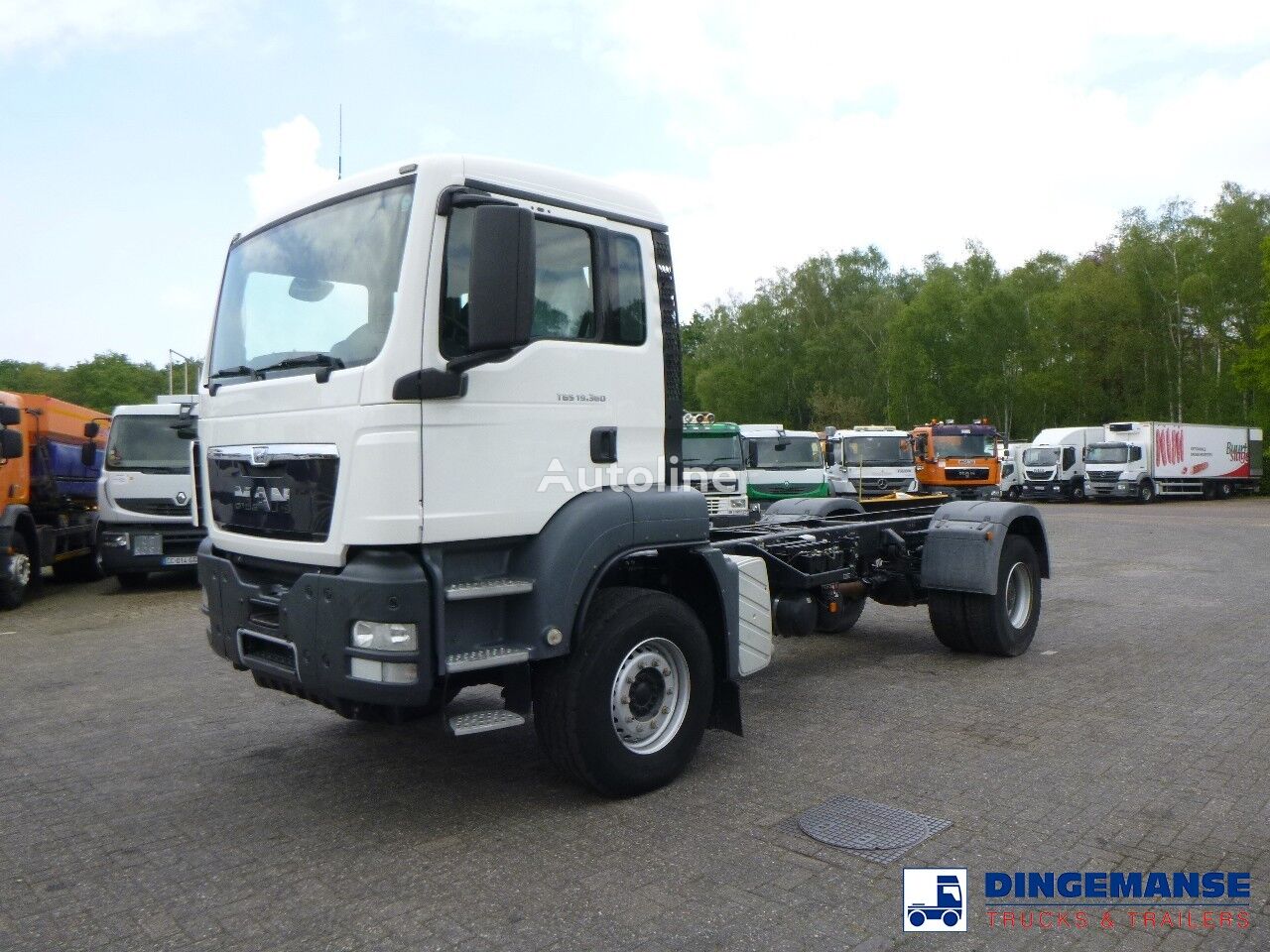 MAN TGS 19.360 4X2 BBS manual Euro 2 chassis + PTO lastbil chassis - Autoline