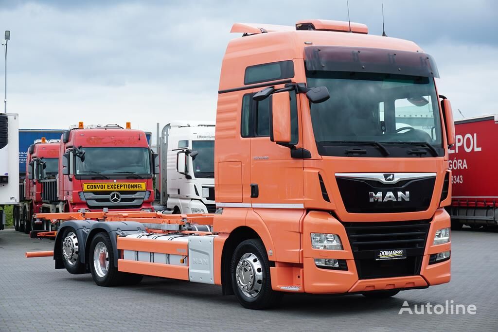 MAN TGX / 26.460 / ACC / E 6 / XXL / BDF / 7.15 , 7,45 M / OŚ SKRĘTN camión chasis