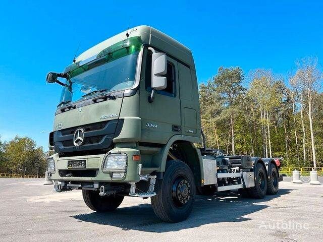 camião chassi Mercedes-Benz 6x6 ACTROS 3344 Twist Lock BDF LIKE NEW