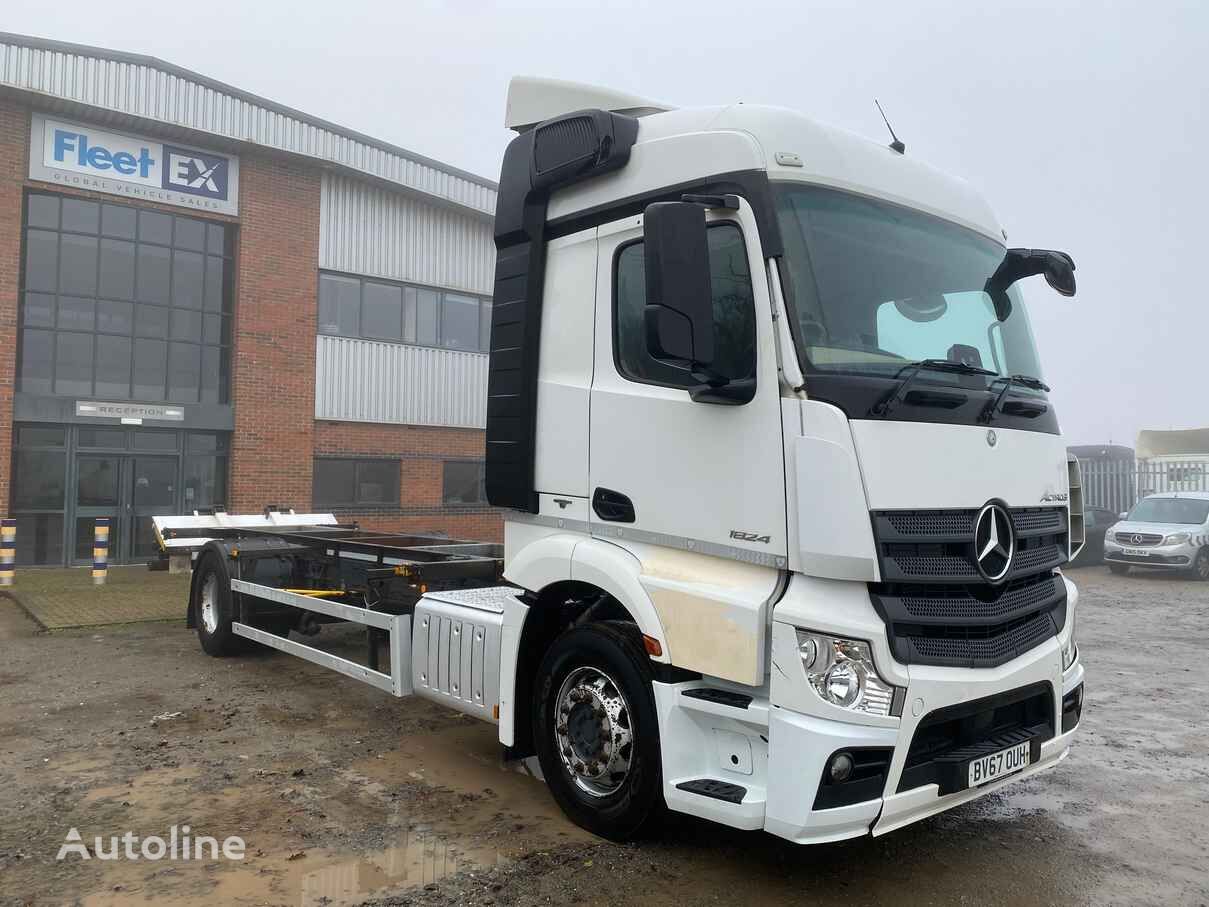 섀시 트럭 Mercedes-Benz ACTROS 1824 *EURO 6* 4X2 DEMOUNT CHASSIS CAB 2018 - BV67 OUH - Autoline