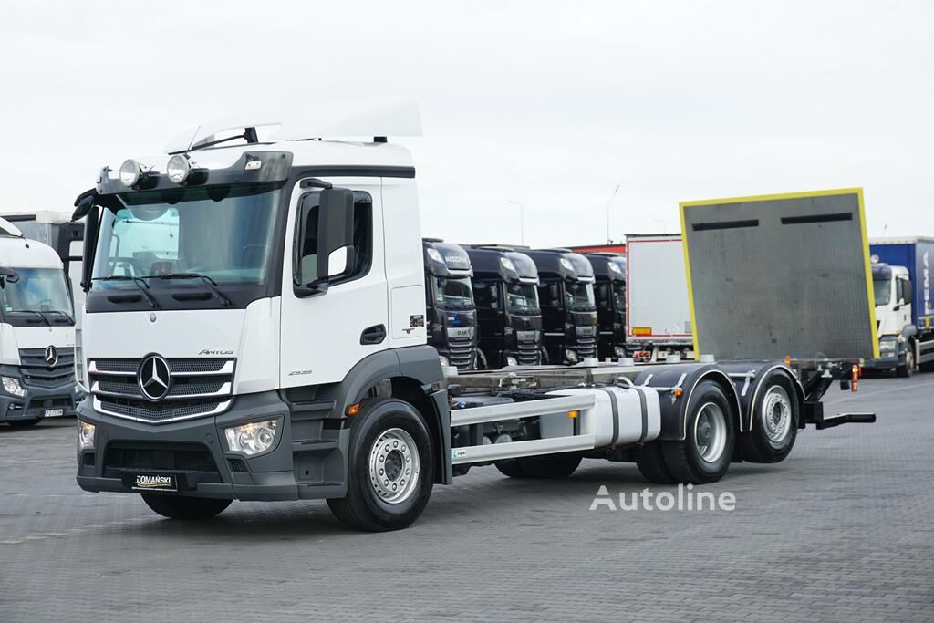 camion châssis Mercedes-Benz ANTOS / 2535 / ACC / E 6 / BDF + WINDA / 7.15 , 7.45, 7.82 M / O