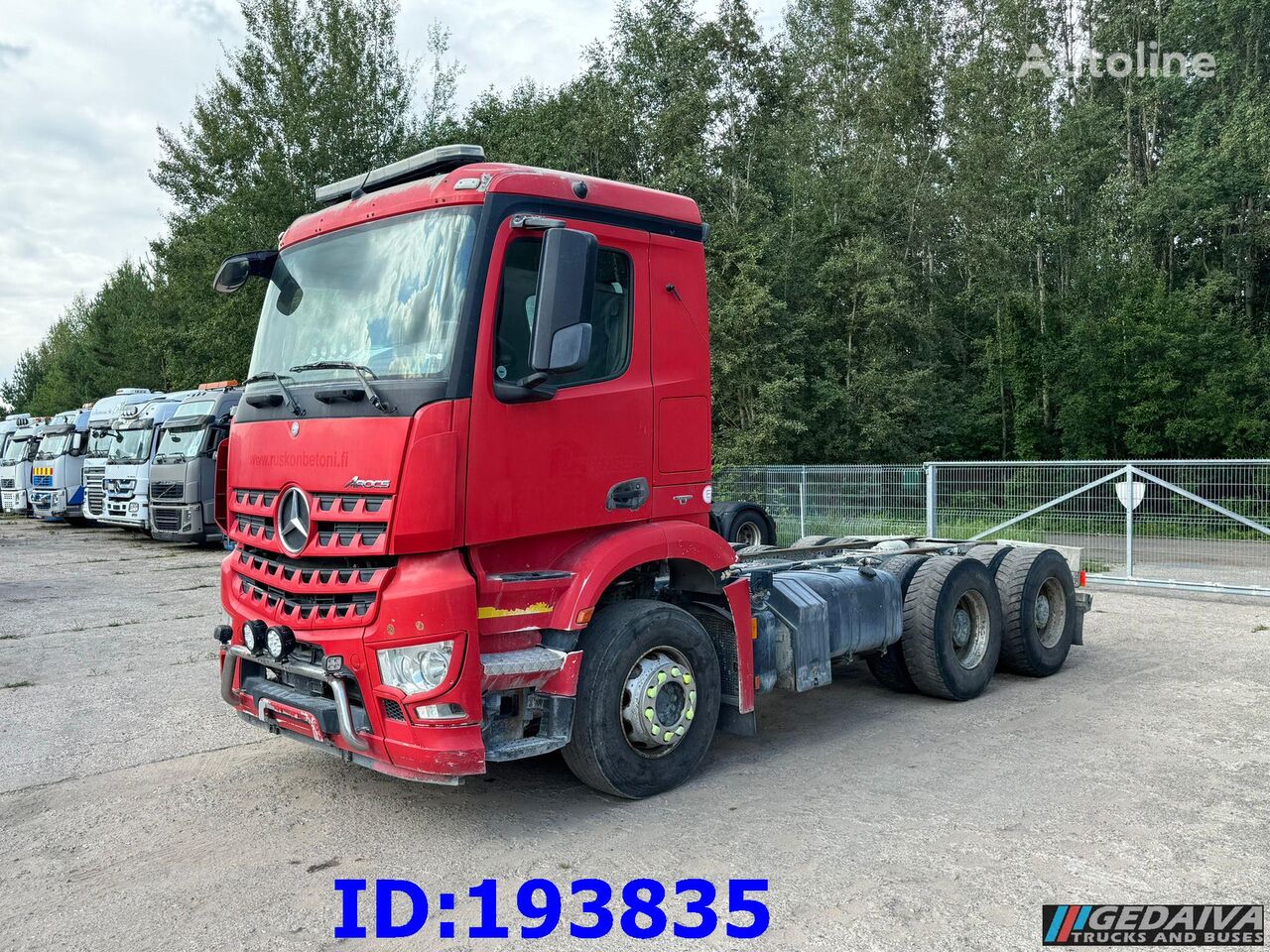 грузовик шасси Mercedes-Benz Actros 2840 6x4 Manual Euro6