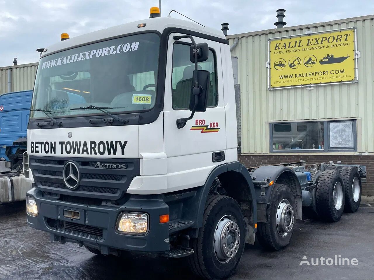 camion şasiu Mercedes-Benz Actros 4141 MP2 Chassis 8x4 V6 EPS Full Steel Suspension Big Axl