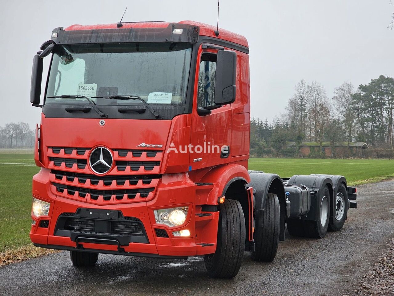 ny Mercedes-Benz Arocs 3251 Pritsche+HIAB 548 JIB Seil.*Retarder* chassi lastbil