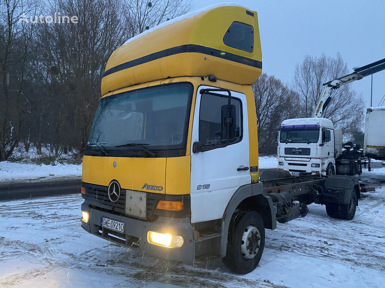 Mercedes-Benz Atego 1217 rama na resorach  lastebil chassis