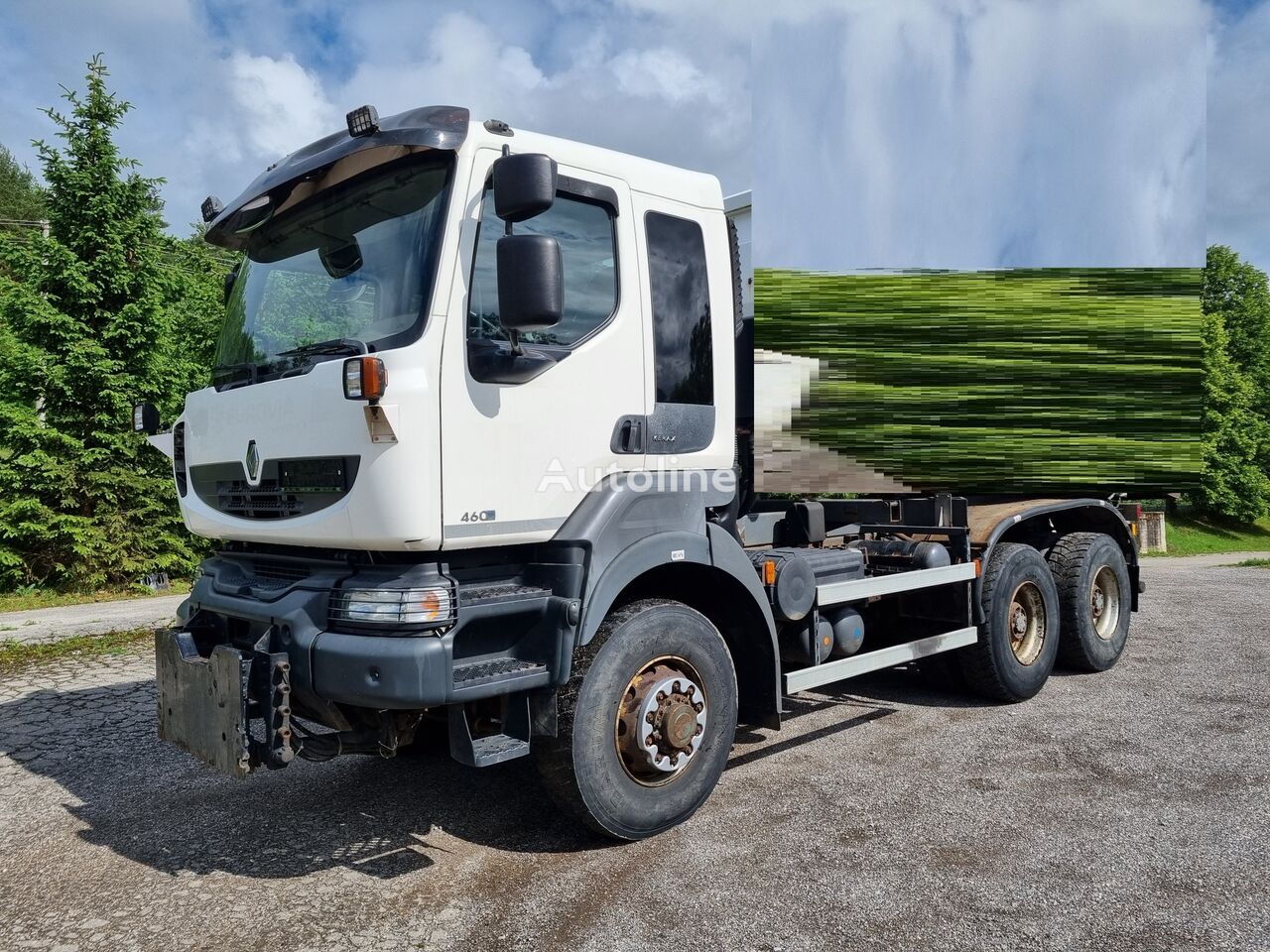 camião chassi Renault KERAX 6x6 32.460 EURO 5 chassis