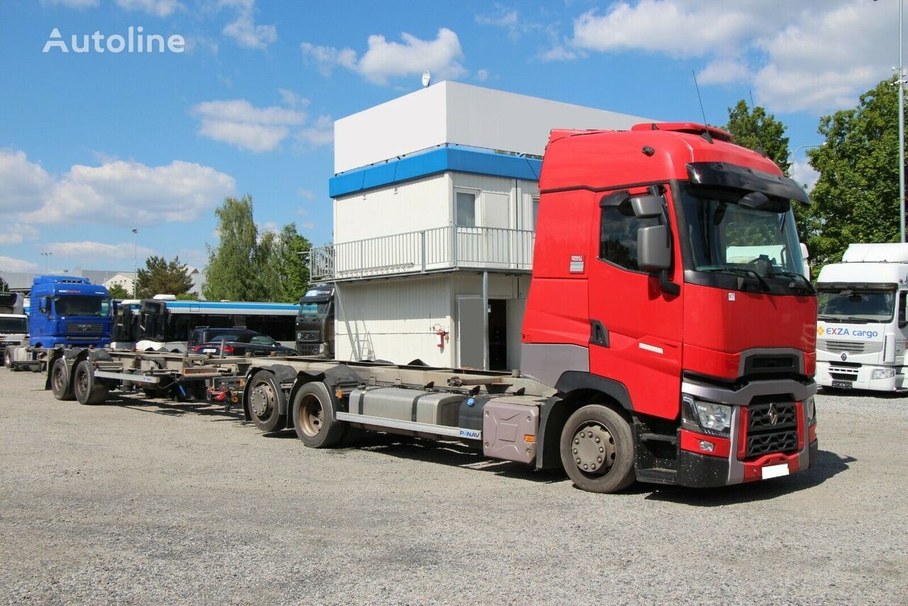 Renault T DTI 13 480, EURO 6, 6x2+TRAILER (BDF) PANAV camión chasis - Autoline