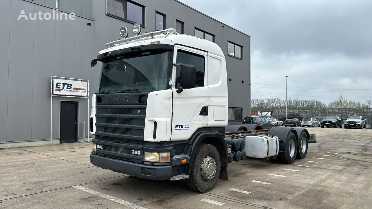 Scania 114 - 380 (MANUAL GEARBOX / 8 TIRES / 6X2) camión chasis