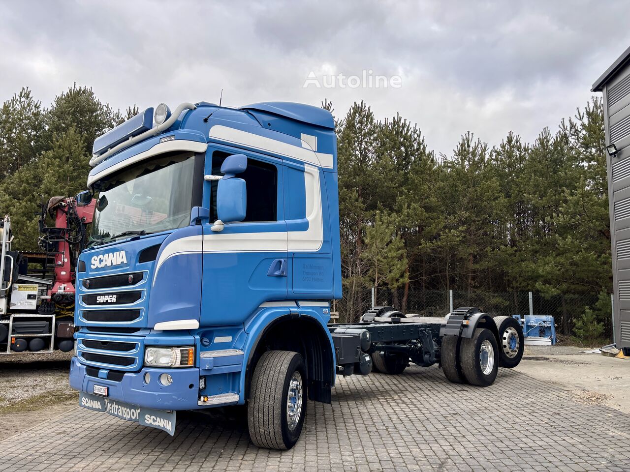 Scania G 490 KM 6x2 rama pod zabudowę spr. ze Szwajcarii chassis truck