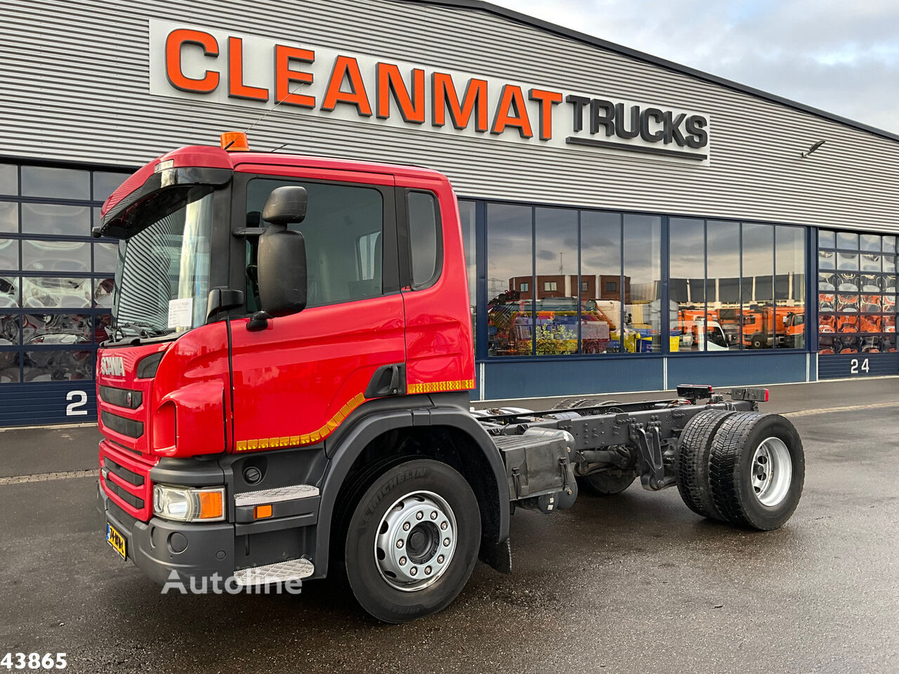 camion châssis Scania P 280 Euro 6 Chassis cabine with PTO