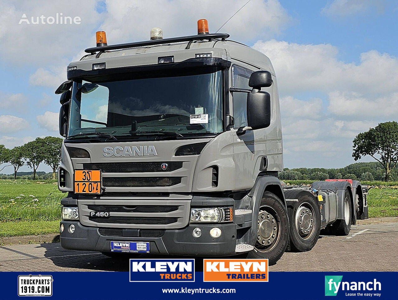 Scania P450 8x2*6 pto cp19 adr chassis truck