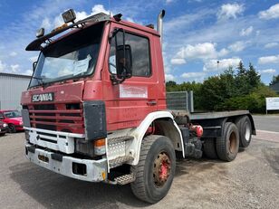 Scania P93 6x2 10 tires spring spring chassis truck