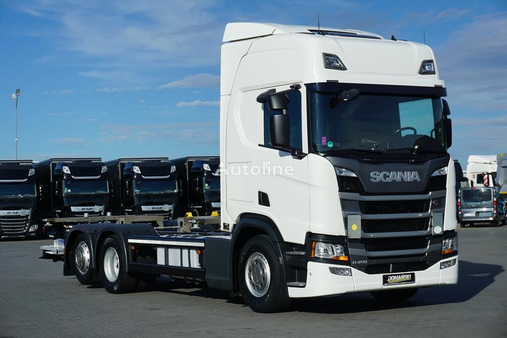 грузовик шасси Scania R 450 ACC / 7.15 , 7,45 M / OŚ SKRĘTNA